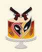 Arquivo Topo de Bolo Deadpool e Wolverine em Camadas - Thumbnail 1