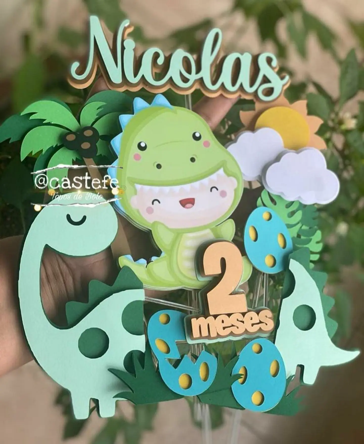 Arquivo Topo de Bolo Dinossauro Baby 3 1