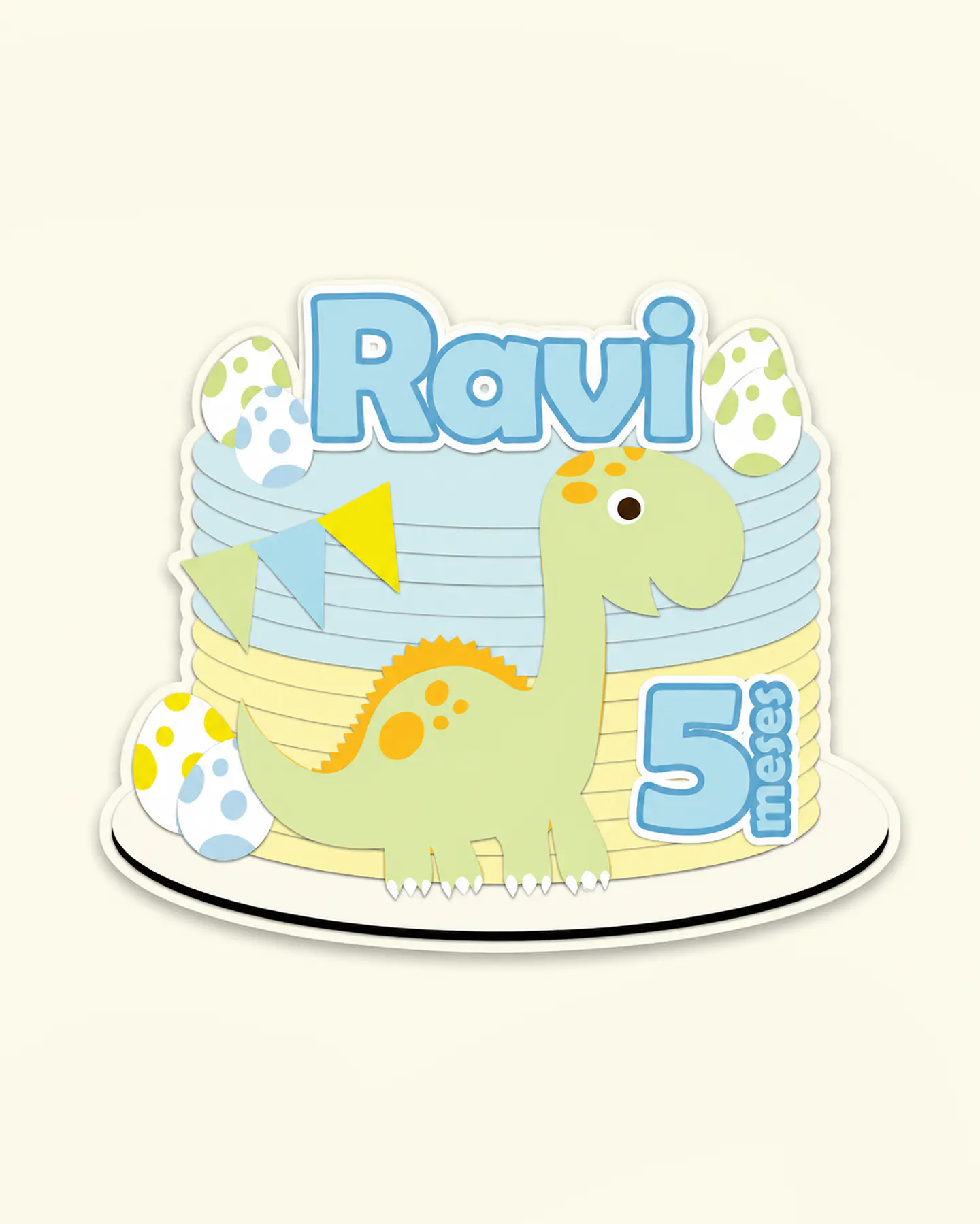 Arquivo Topo de Bolo Dinossauro Baby Cute 5 1