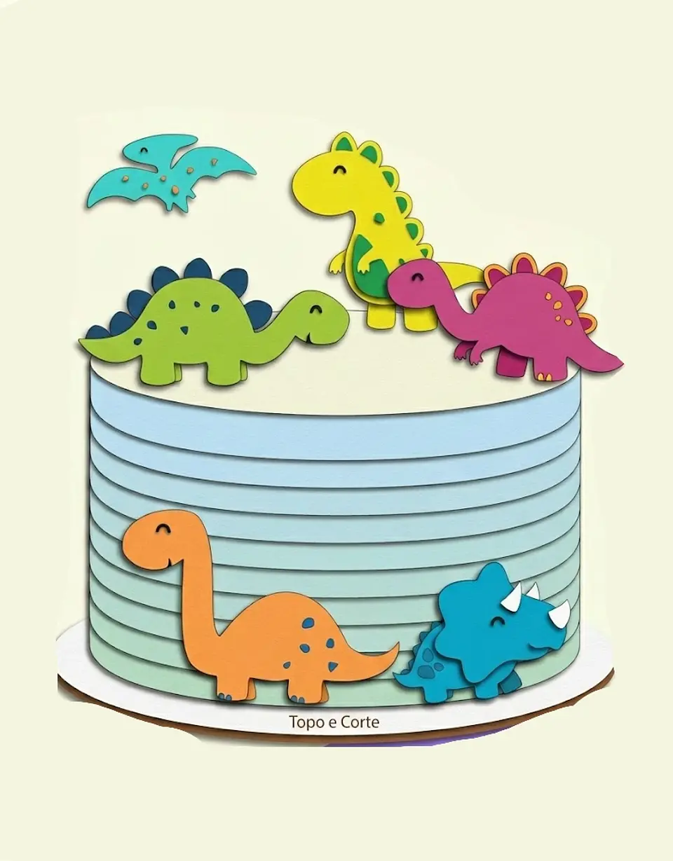 Arquivo Topo de Bolo DINOSSAURO BABY 1