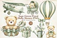 Kit Digital Ursinho Verde 2 - Thumbnail 1