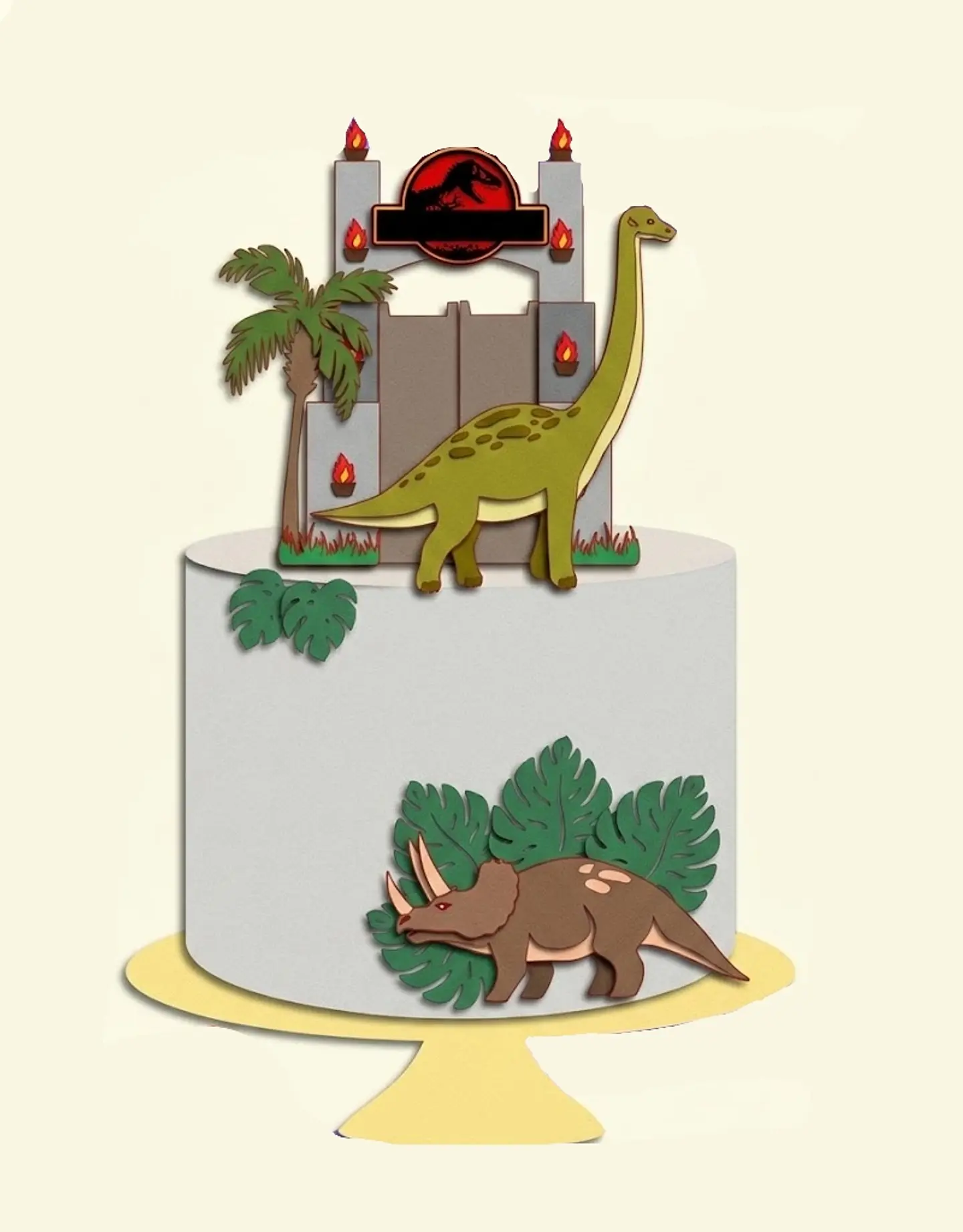 Arquivo Topo de Bolo Dinossauro Jurassic 6 1