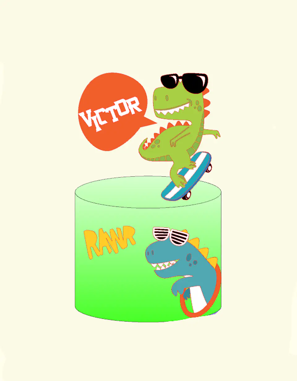 Arquivo Topo de Bolo Dinossauro skate 1