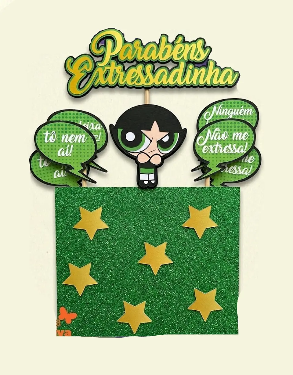 Arquivo Topo de Bolo Docinho Meninas Super Poderosas 1