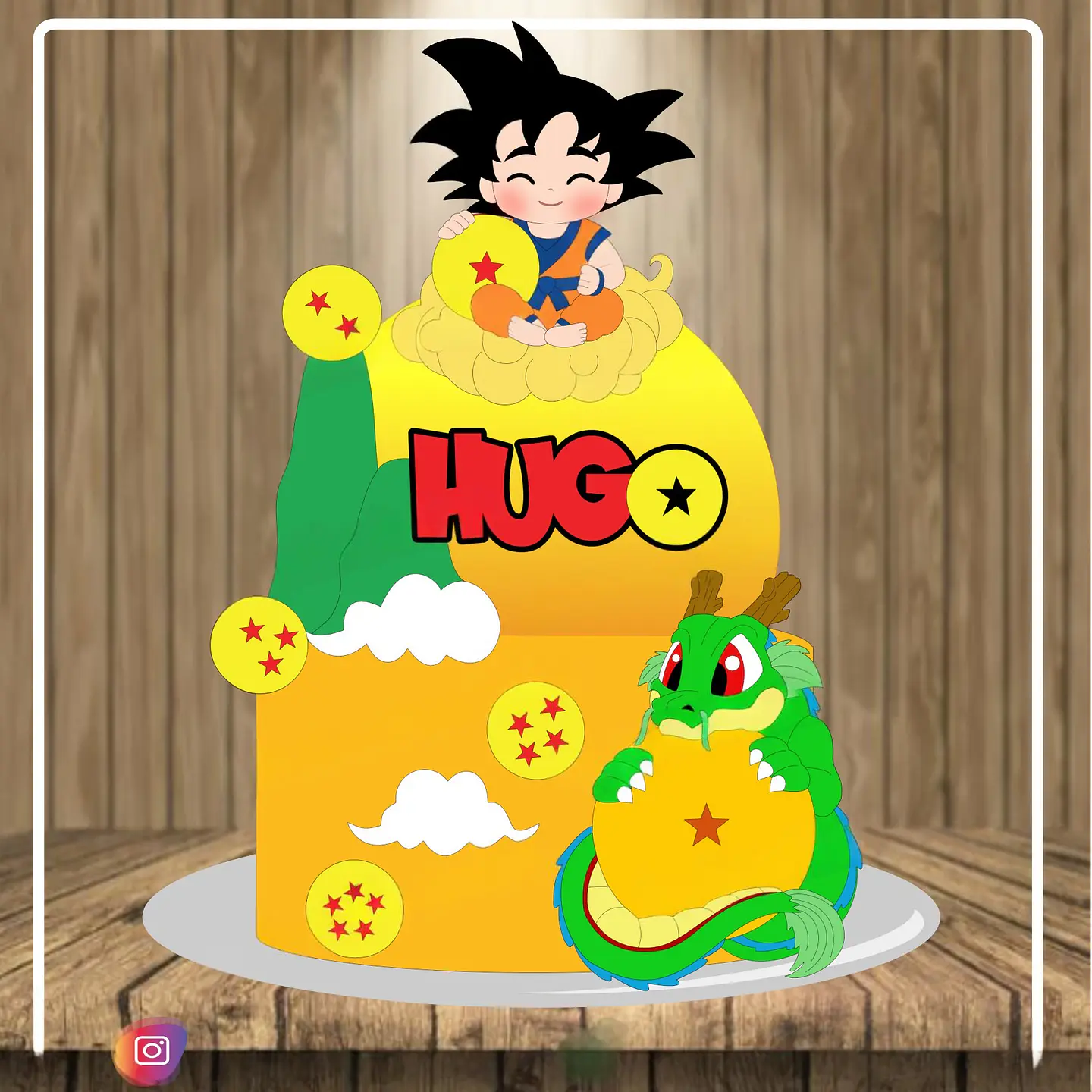Arquivo Topo de Bolo Dragon Ball  Goku Baby 1