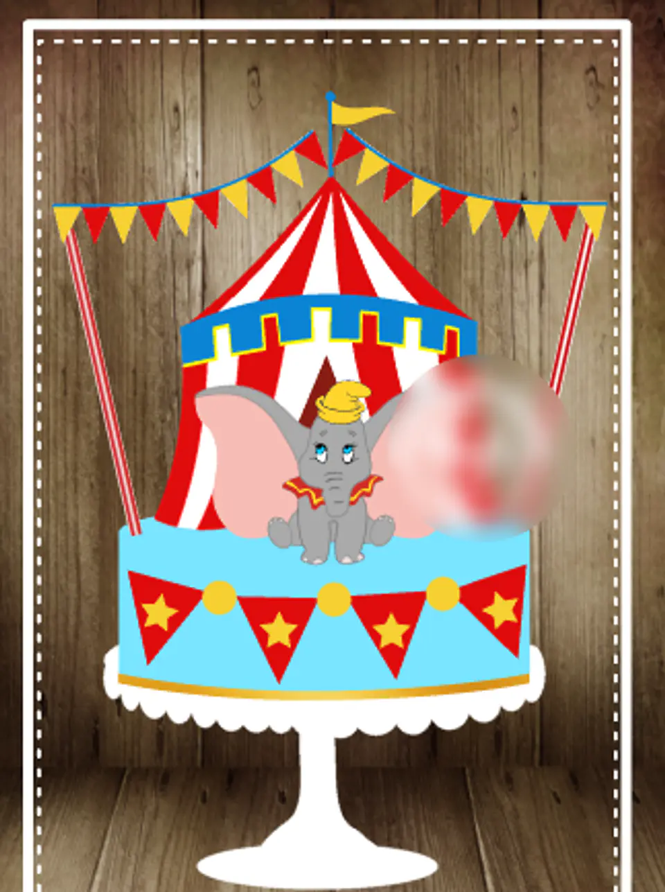 Arquivo Topo de Bolo Circo do Dumbo 1