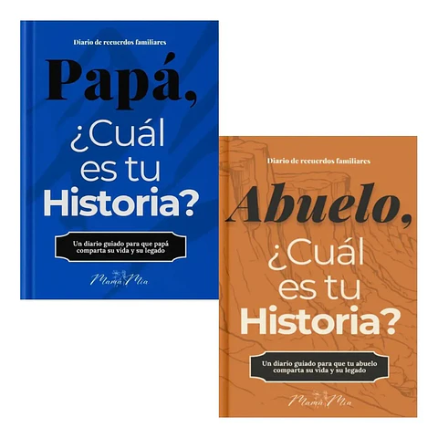 Pack Papá Cuál Es Tu Historia + Abuelo Cuál Es Tu Historia