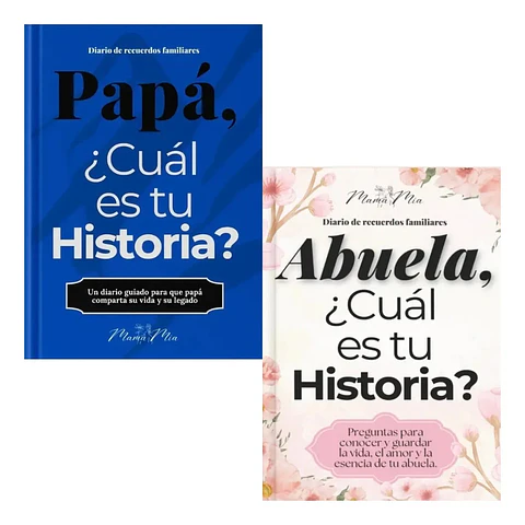 Pack Papá Cuál Es Tu Historia + Abuela Cuál Es Tu Historia