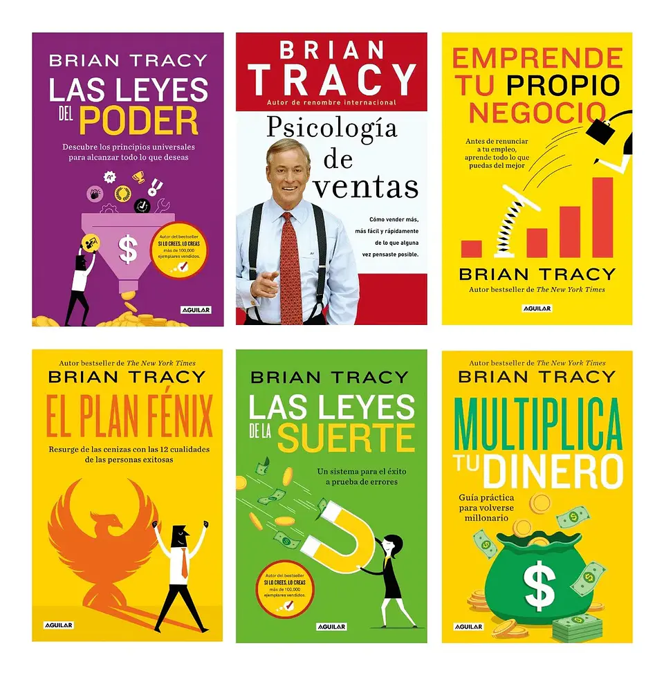 Pack Libros Brian Tracy - 6 Libros 1