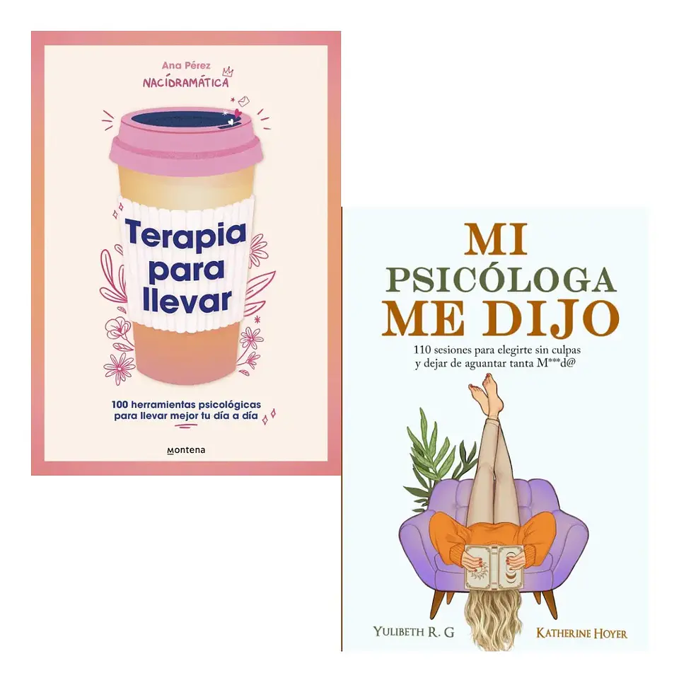 Pack Libros Terapia para Llevar + Mi Psicóloga Me Dijo 1