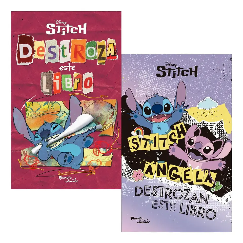 Pack Libros Stitch Destroza Este Libro ( 2 Libros ) 1