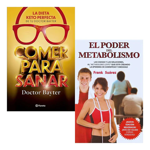 Pack Libros Comer para Sanar + el Poder del Metabolismo