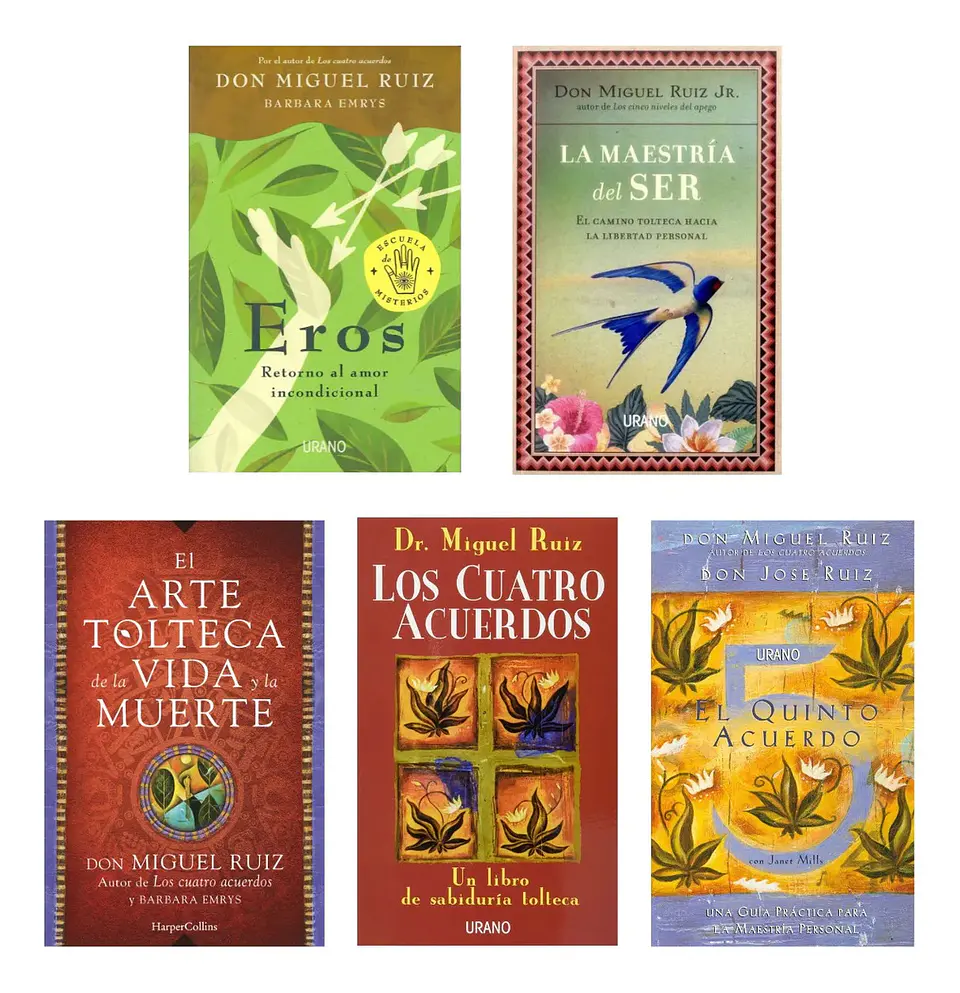 Pack Libros Sabiduría Tolteca Don Miguel Ruiz ( 5 Libros ) 1