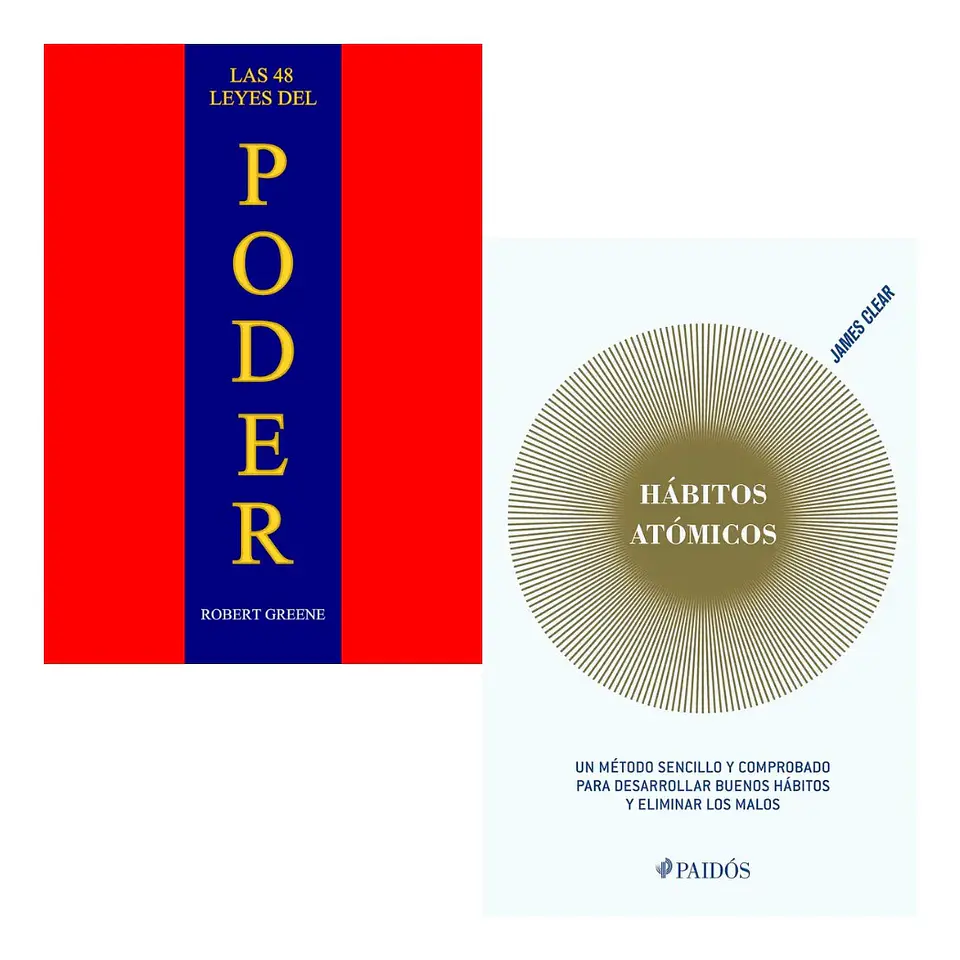 Pack 48 Leyes del Poder + Hábitos Átomicos 1