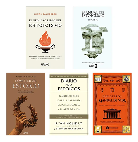 Pack Libros Estoicismo ( 5 Libros )