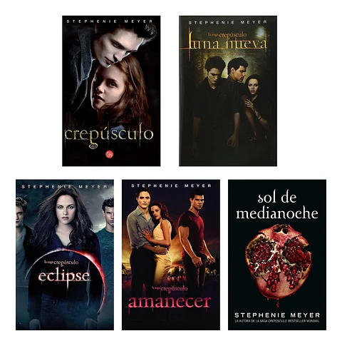 Saga Crepúsculo - Stephenie Mayer ( 5 Libros )