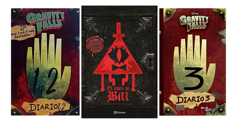 Diario 1 y 2 + Diario 3 + el Libro de Bill - Gravity Falls