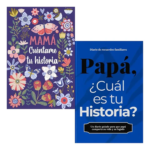 Pack Mamá Cuéntame Tu Historia + Papá. Cuál Es Tu Historia