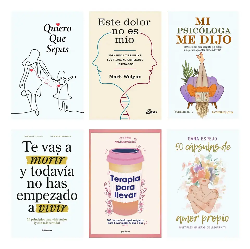Pack Libros de Autoayuda - Incluye 6 Libros 1