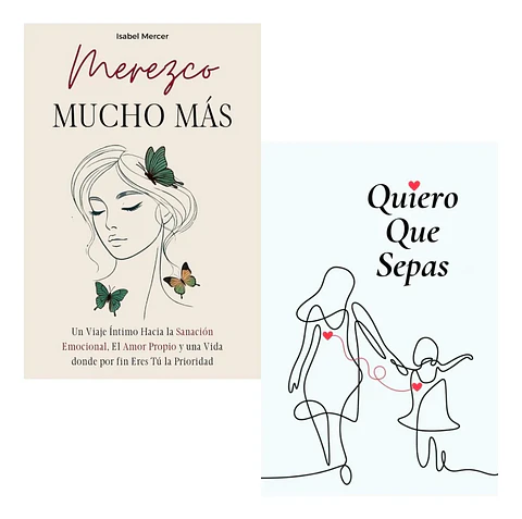 Pack Libros Merezco Mucho Más + Quiero Que Sepas