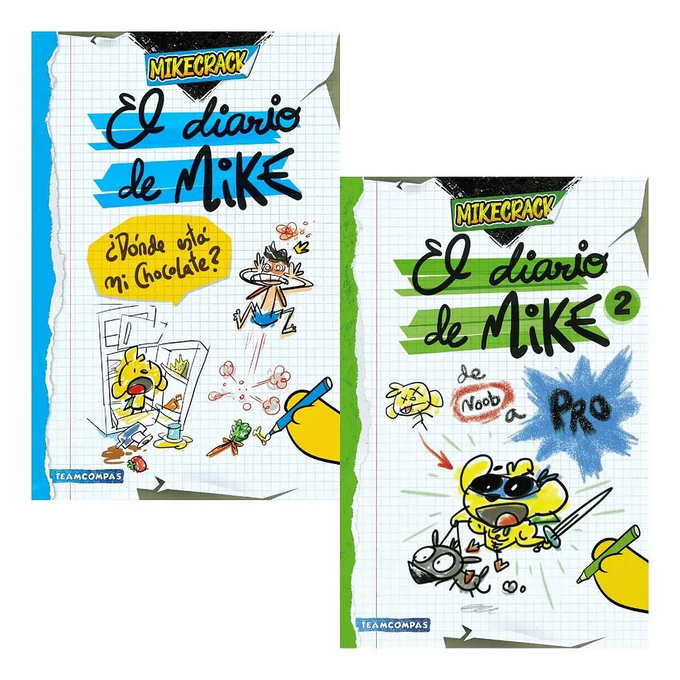 Pack Libros el Diario de Mike 1 y 2 - Mikecrack 1