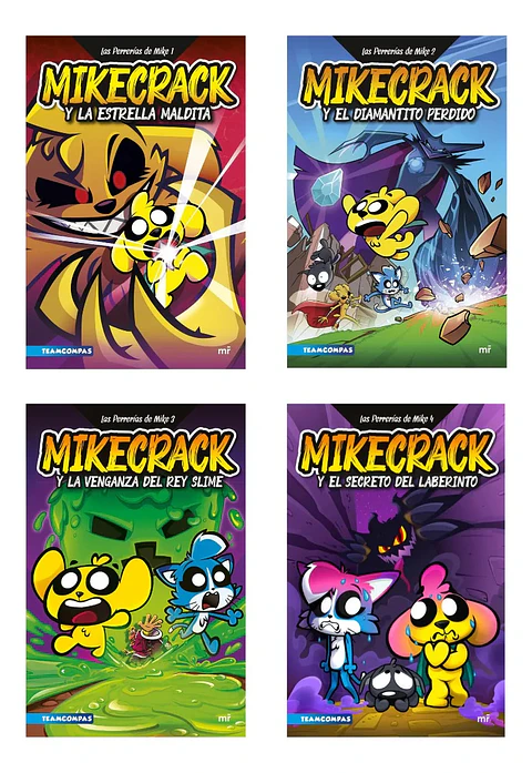 Pack Libros Mikecrack - las Perrerías de Mike 1 2 3 4