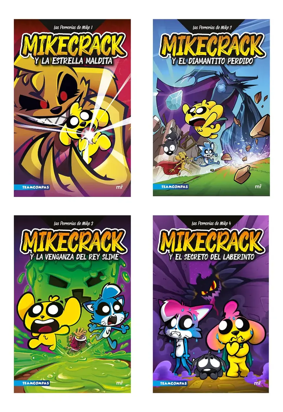 Pack Libros Mikecrack - las Perrerías de Mike 1 2 3 4 1