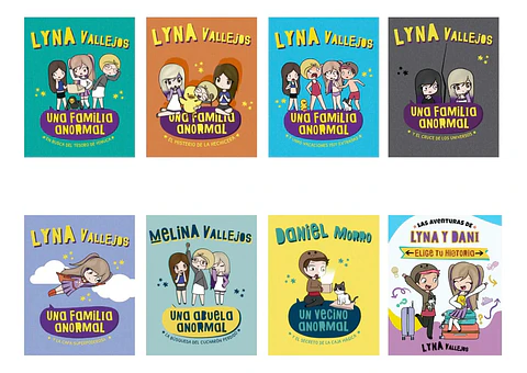 Pack Libros una Familia Anormal - Lyna Vallejos ( 8 Libros )