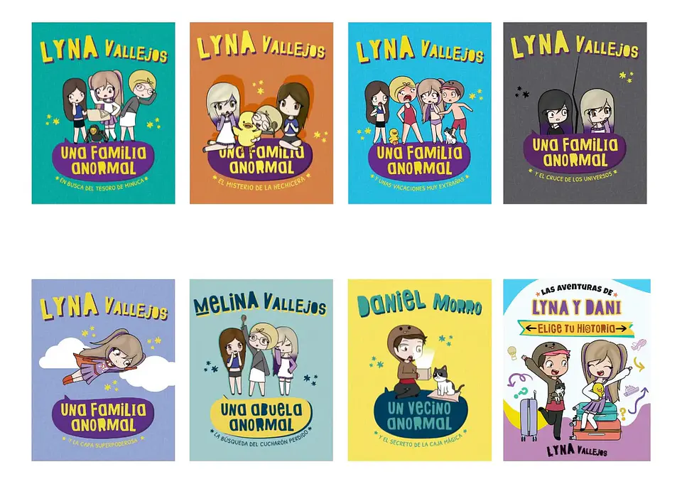 Pack Libros una Familia Anormal - Lyna Vallejos ( 8 Libros ) 1