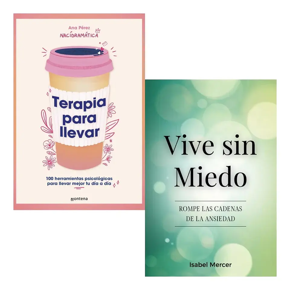 Pack Libros Terapia para Llevar + Vive sin Miedo 1