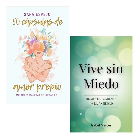 Pack Libros 50 Cápsulas de Amor Propio + Vive sin Miedo