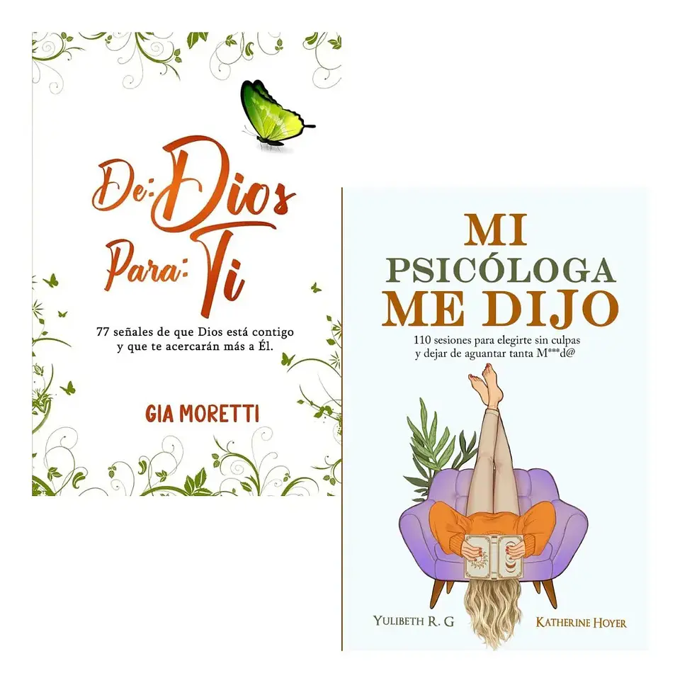 Pack Libros De: Dios Para: Ti + Mi Psicóloga Me Dijo 1