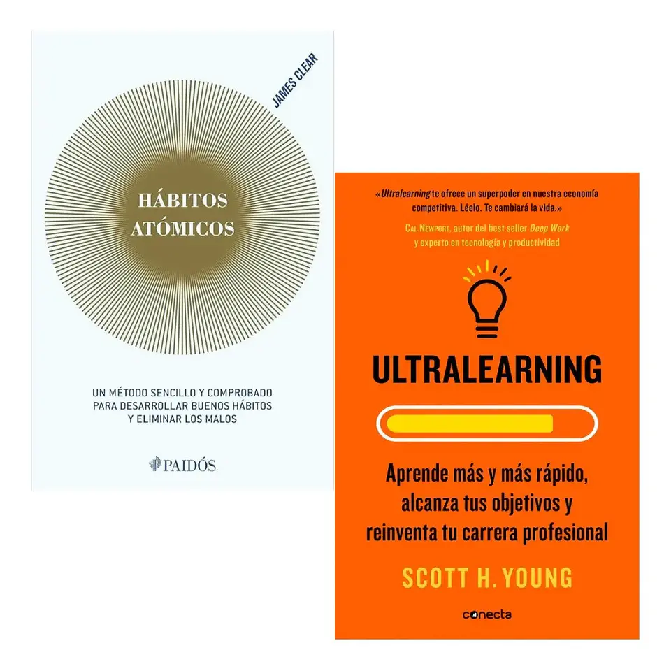 Pack Libros Hábitos Atómicos + Ultralearning 1