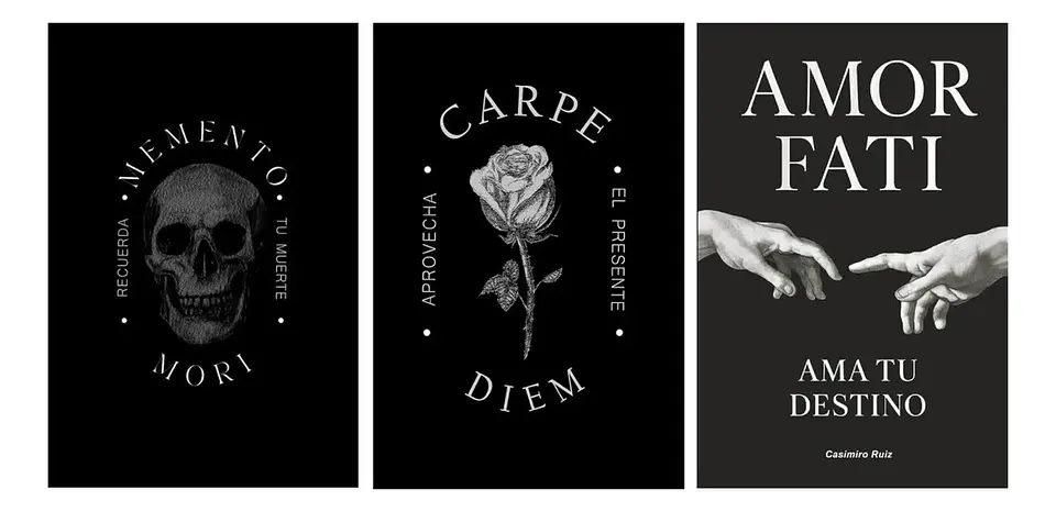 Pack Libros Memento Mori + Carpe Diem + Amor Fati 1