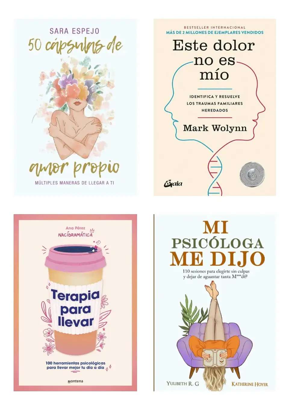 Pack Libros Terapia + 50 Cápsulas + Este Dolor + Mi Psicólog 1