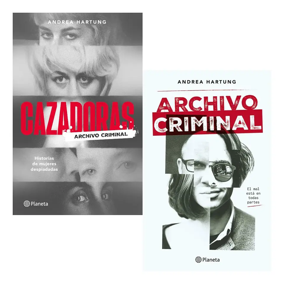 Pack Libros Cazadoras + Archivo Criminal - Andrea Hartung 1