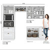 Cozinha Compacta 4 Peças com Torre Quente Emily Henn 5