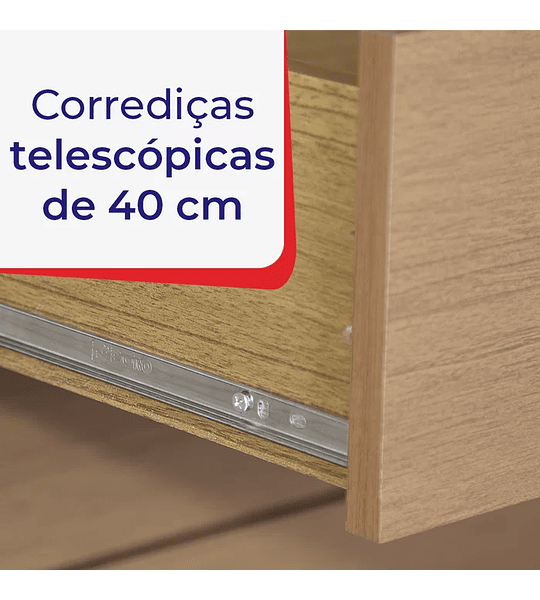 Guarda Roupa Solteiro MDF 4 Portas 3 Gavetas Paris Plus Branco