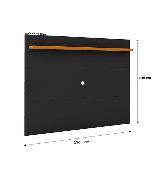 Rack Ripado 2 Portas com Painel para Tv 50 Polegadas Astúrias 136cm Off White - 