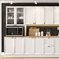 Cozinha Completa 10 Peças 21 Portas 2 Gavetas 1 Nicho para Forno 1 Cristaleira Unna Fumê - Thumbnail 4