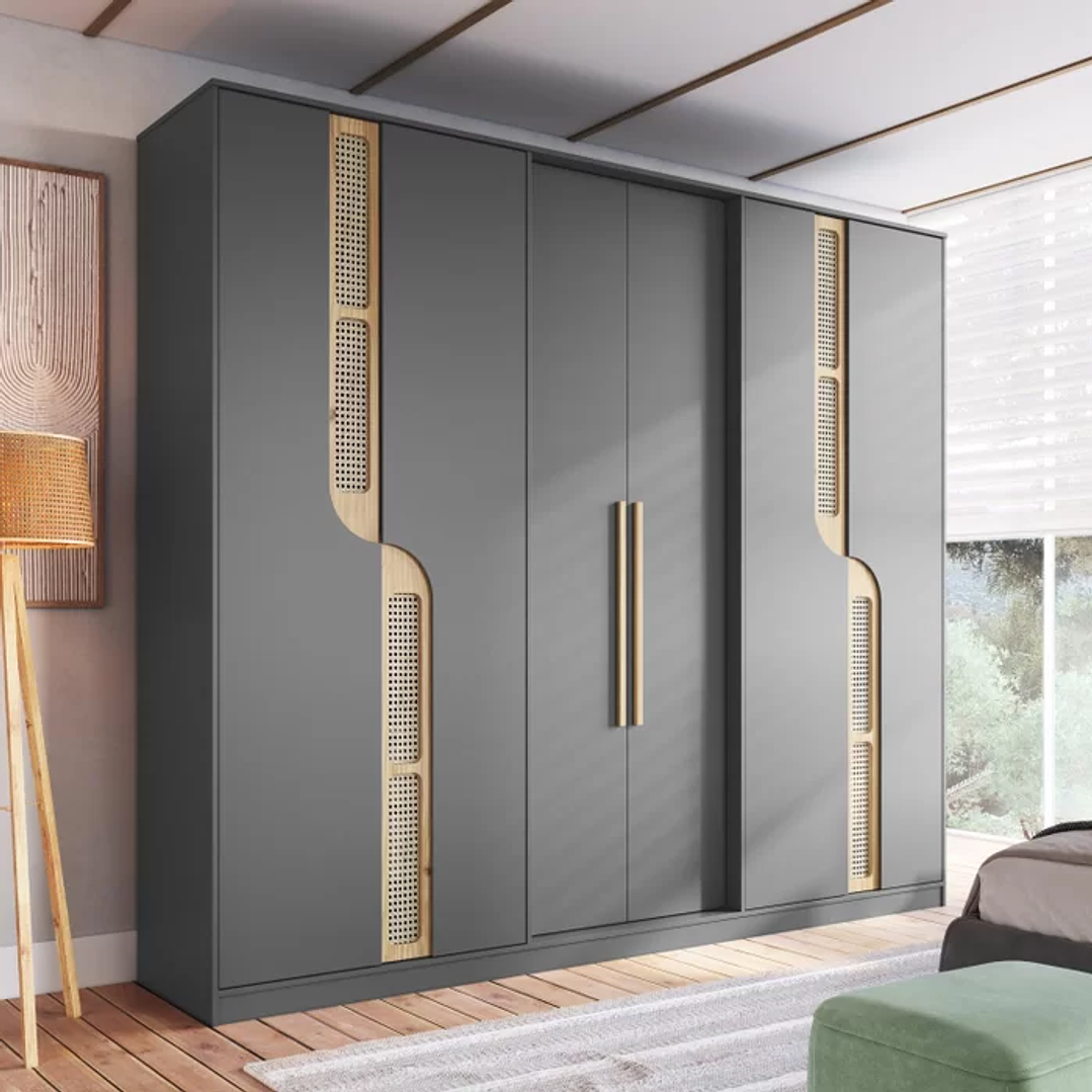 Guarda Roupa Casal 6 Portas 4 Gavetas Apolo  1