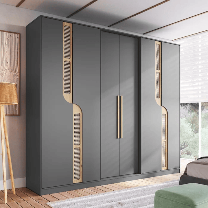 Guarda Roupa Casal 6 Portas 4 Gavetas Apolo  1