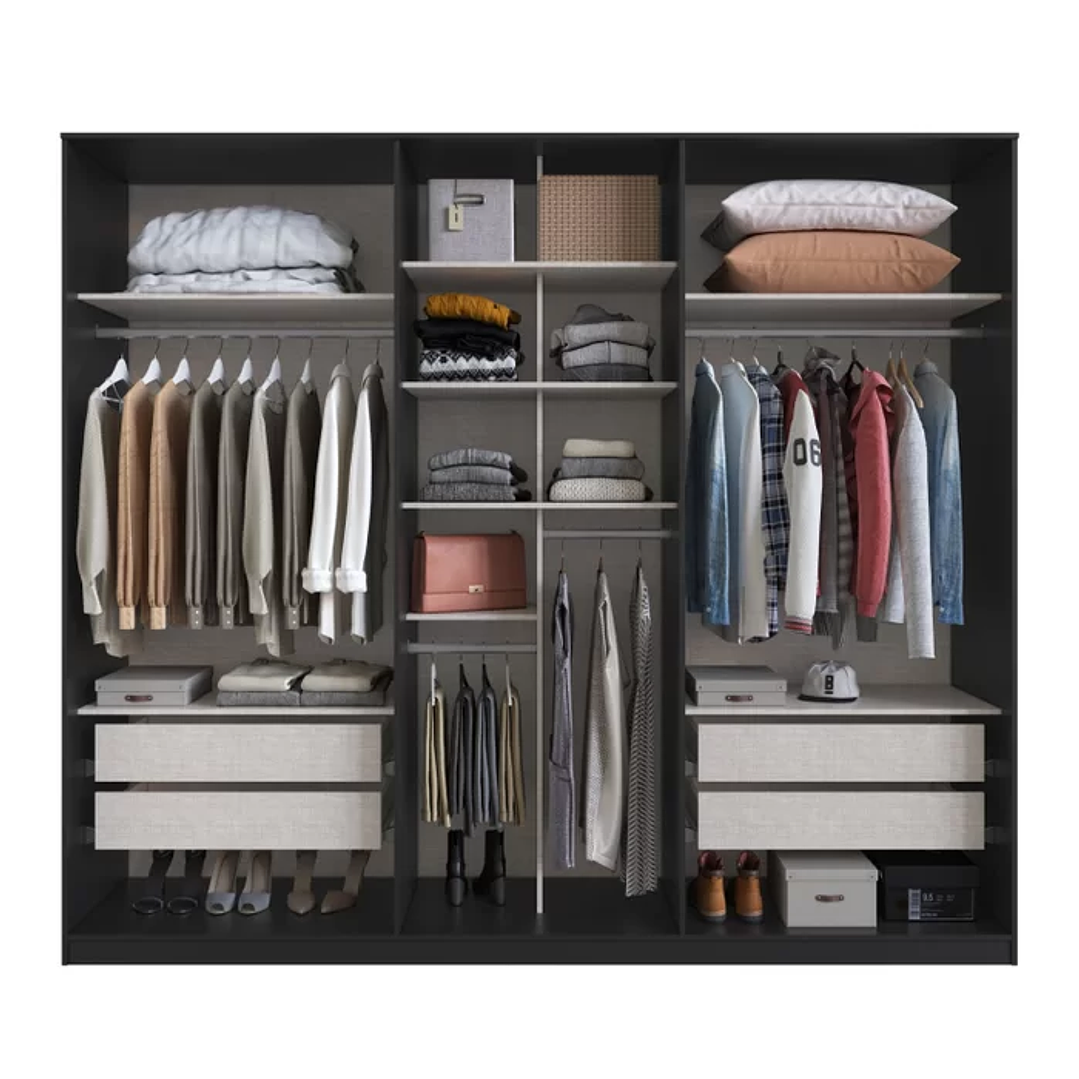 Guarda Roupa Casal 6 Portas 4 Gavetas Apolo  4