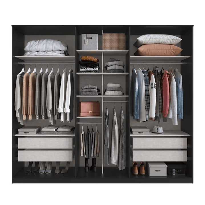 Guarda Roupa Casal 6 Portas 4 Gavetas Apolo  4