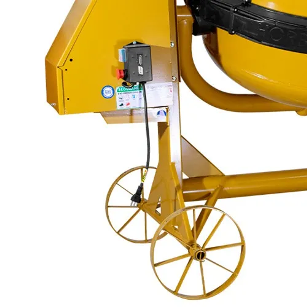 Betoneira 400 litros Com Motor Monofásico e Chave Elétrica NR12 - RLL-400NR12C/M 220V 5