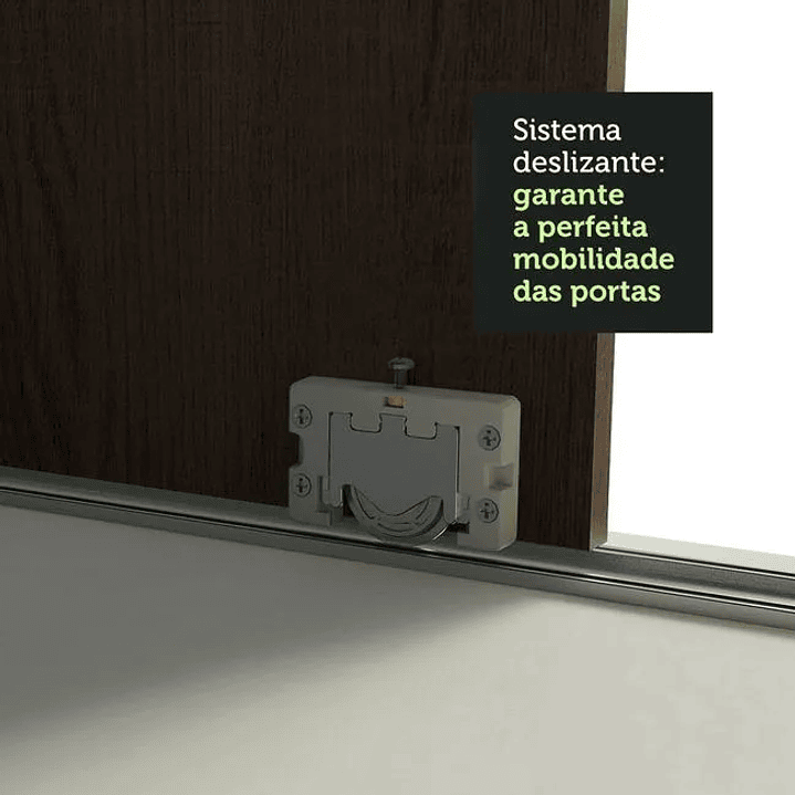 Guarda-Roupa Casal 3 Portas de Correr 3 Gavetas  6