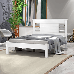 Cama Casal Raissa Branco 