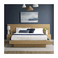 Cama Casal/Queen com Cabeceira e Mesa de Apoio Samambaia Carvalho - Thumbnail 2