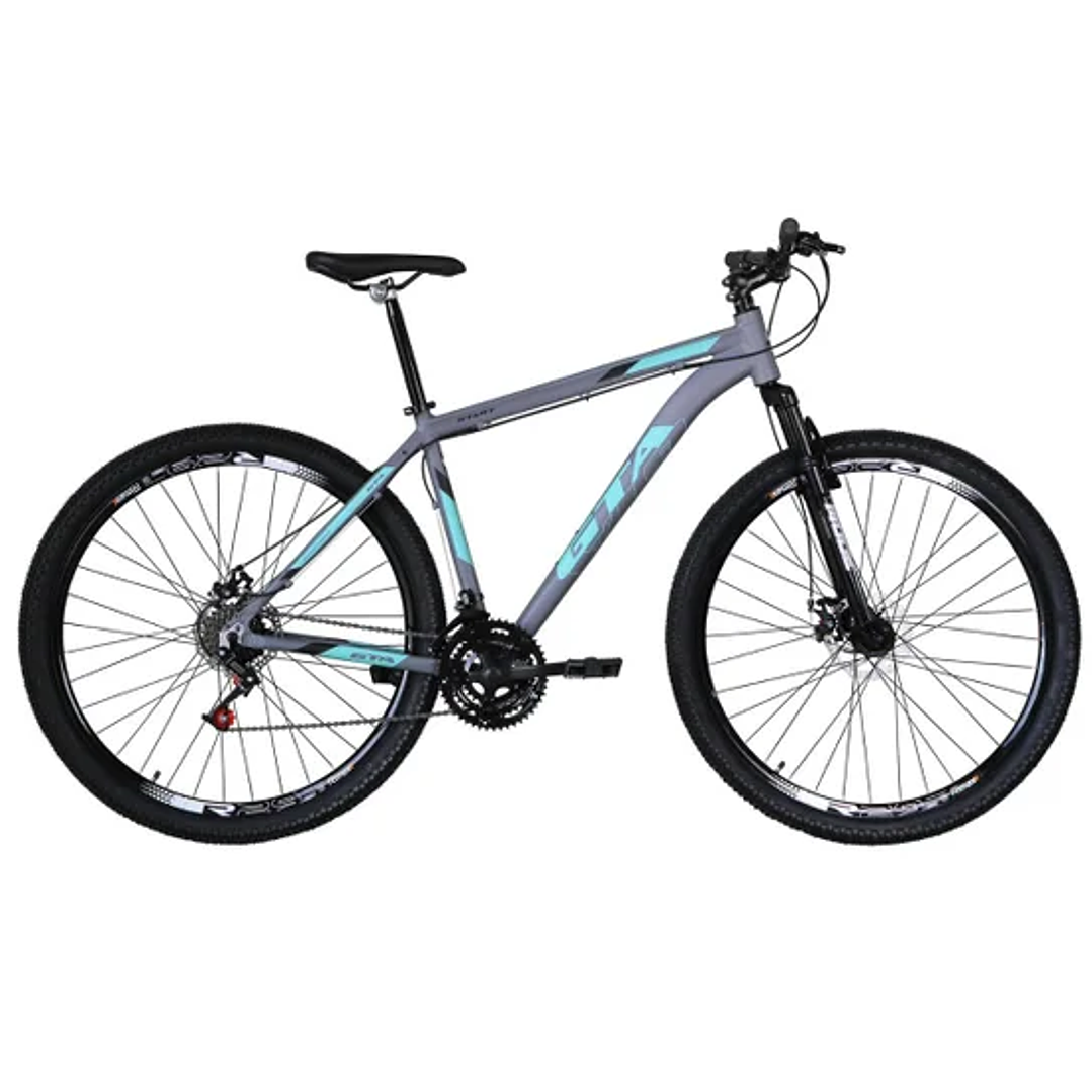 Bicicleta Aro 29 Gta Start Alumínio 21v Freio a Disco Suspensão Dianteira Mountain Bike 3