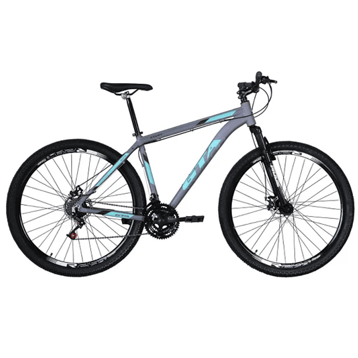 Bicicleta Aro 29 Gta Start Alumínio 21v Freio a Disco Suspensão Dianteira Mountain Bike 3